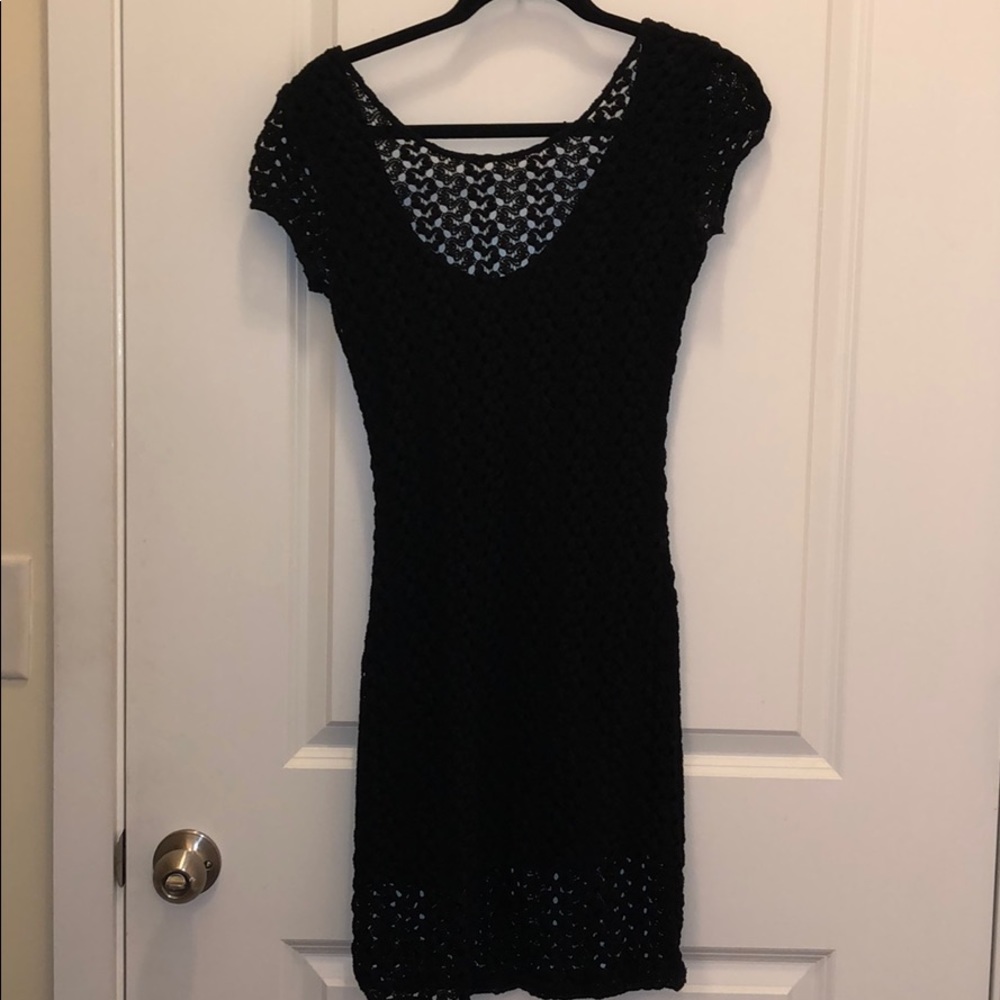 Black lace Free People dress